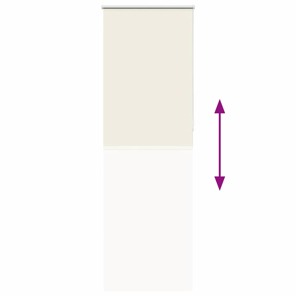 Roller Blind Blackout Off White 65x230 cm Fabric Width 60.7 cm Polyester