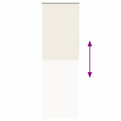 Roller Blind Blackout Off White 65x230 cm Fabric Width 60.7 cm Polyester