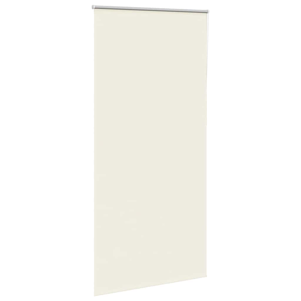 Roller Blind Blackout Off White 100x230 cm Fabric Width 95.7 cm Polyester