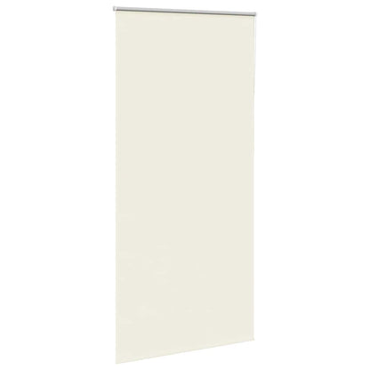 Roller Blind Blackout Off White 100x230 cm Fabric Width 95.7 cm Polyester