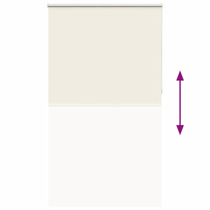 Roller Blind Blackout Off White 120x230 cm Fabric Width 116.6 cm Polyester