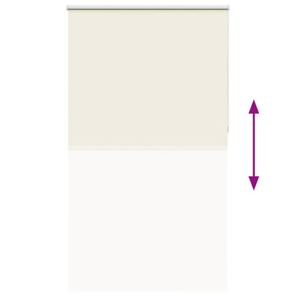 Roller Blind Blackout Off White 125x230 cm Fabric Width 121.6 cm Polyester
