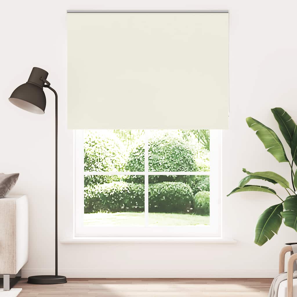 Roller Blind Blackout Off White 165x230 cm Fabric Width 161,6 cm Polyester