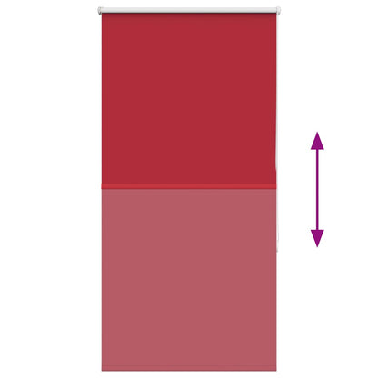 Roller Blind Blackout Red 80x130 cm Fabric Width 75.7 cm Polyester