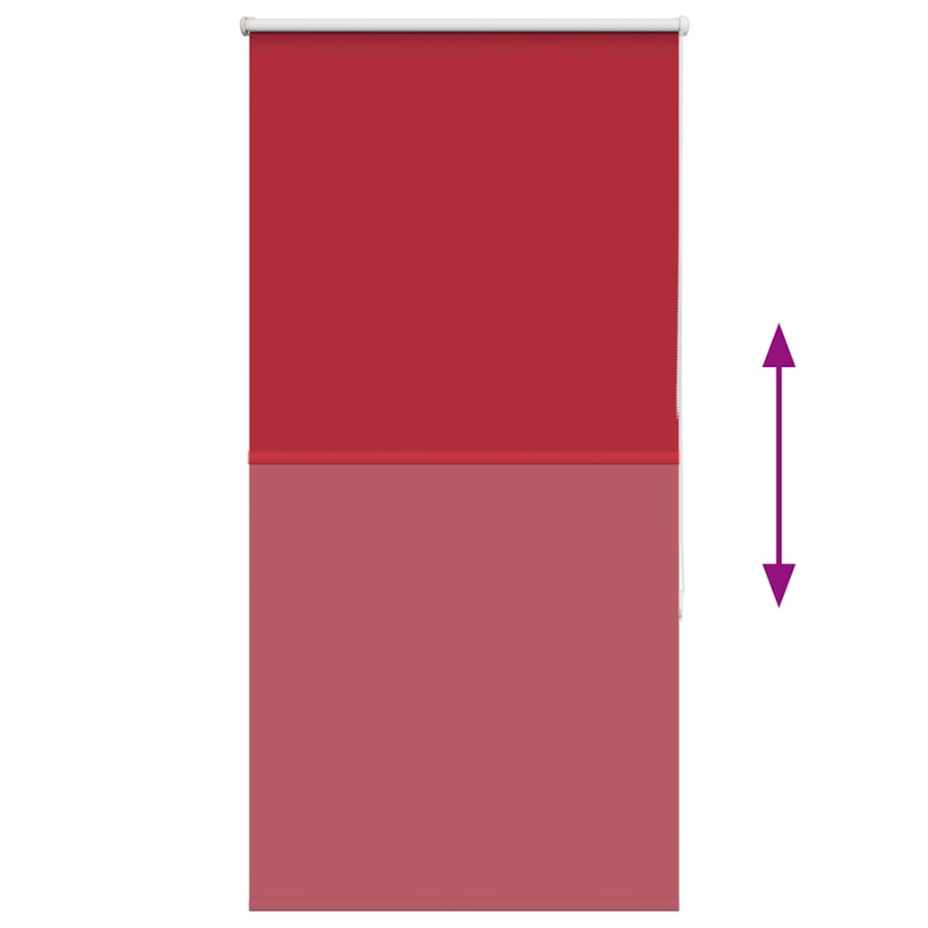 Roller Blind Blackout Red 75x150 cm Fabric Width 70.7 cm Polyester