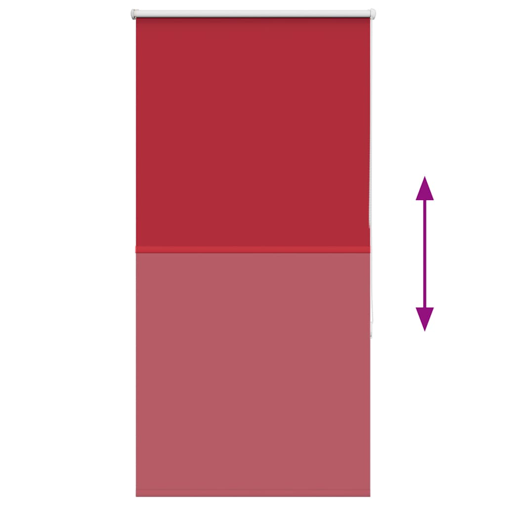 Roller Blind Blackout Red 80x150 cm Fabric Width 75.7 cm Polyester