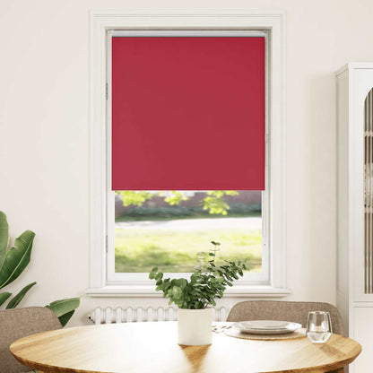 Roller Blind Blackout Red 80x150 cm Fabric Width 75.7 cm Polyester