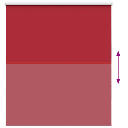 Roller Blind Blackout Red 125x150 cm Fabric Width 121.6 cm Polyester
