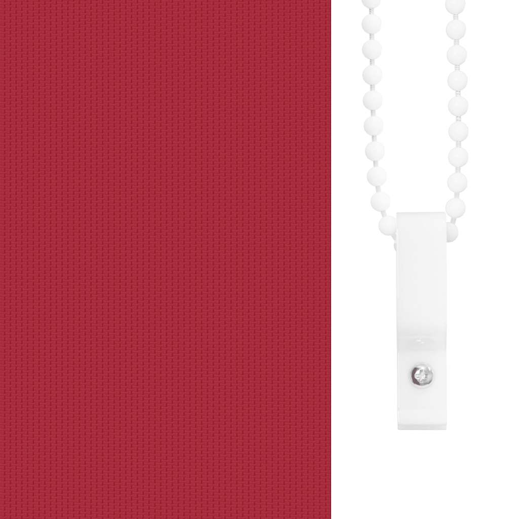 Roller Blind Blackout Red 140x150 cm Fabric Width 136.6 cm Polyester