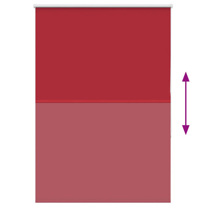 Roller Blind Blackout Red 100x175 cm Fabric Width 95.7 cm Polyester