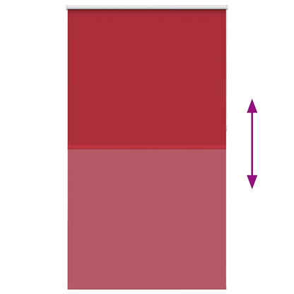 Roller Blind Blackout Red 130x210 cm Fabric Width 126.6 cm Polyester