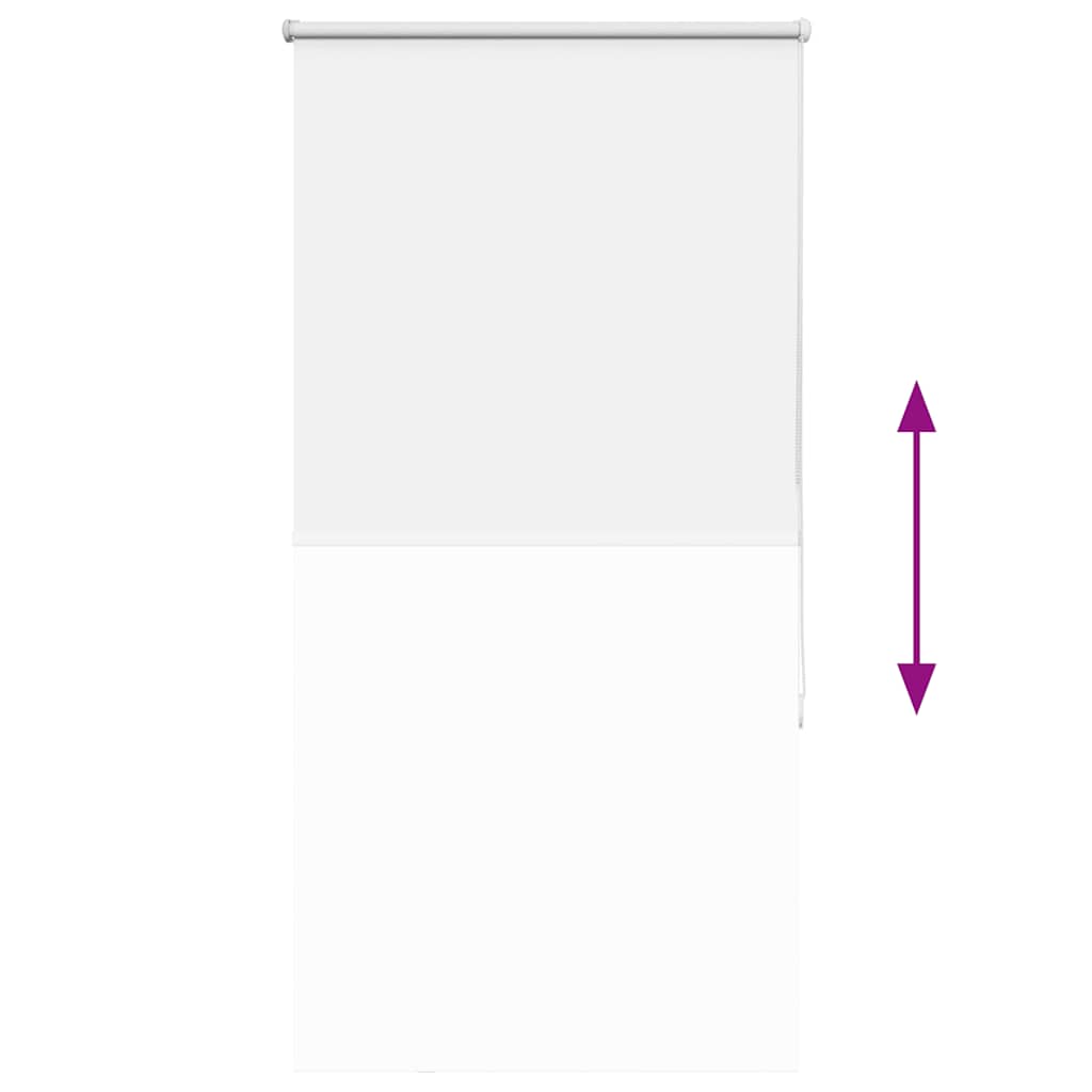 Roller Blind Blackout White 80x130 cm Fabric Width 75.7 cm Polyester