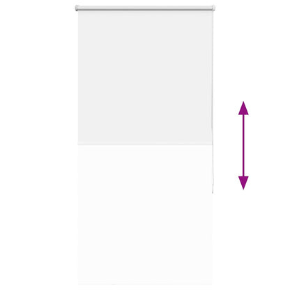 Roller Blind Blackout White 80x130 cm Fabric Width 75.7 cm Polyester