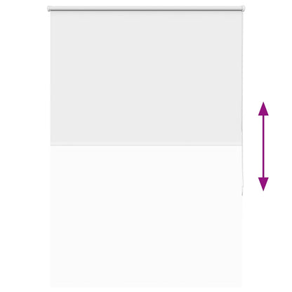 Roller Blind Blackout White 105x130 cm Fabric Width 100.7 cm Polyester