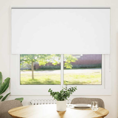 Roller Blind Blackout White 165x130 cm Fabric Width 161.6 cm Polyester