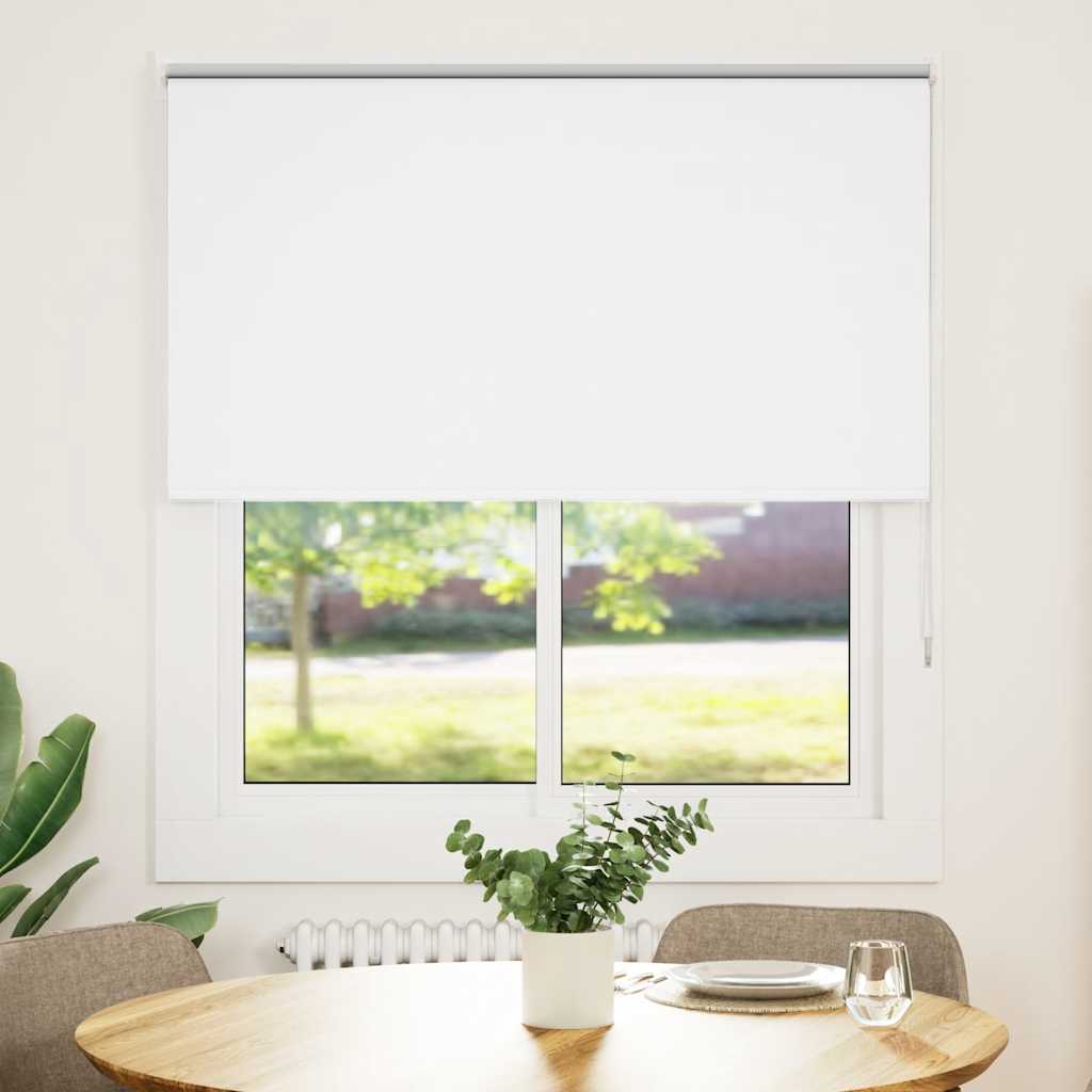Roller Blind Blackout White 125x175 cm Fabric Width 121.6 cm