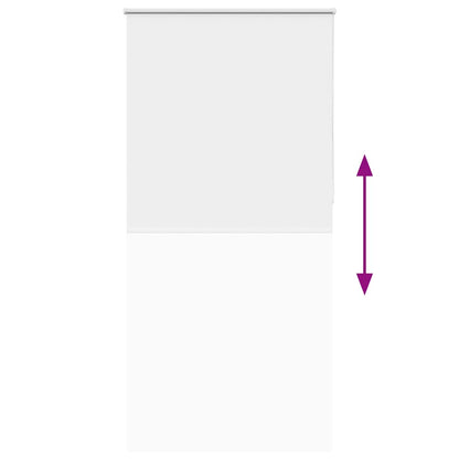 Roller Blind Blackout White 100x210 cm Fabric Width 95.7 cm Polyester