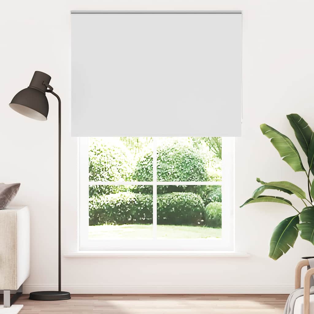 Roller Blind Blackout White 150x210 cm Fabric Width 146.6 cm