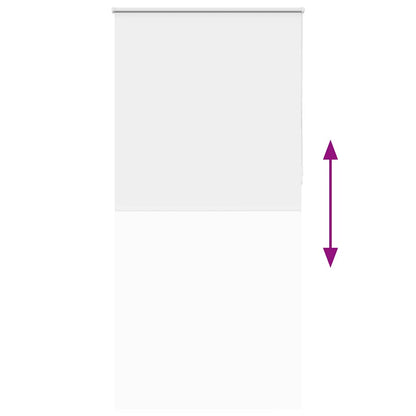 Roller Blind Blackout White 95x230 cm Fabric Width 90.7 cm Polyester