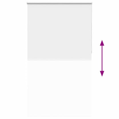 Roller Blind Blackout White 120x230 cm Fabric Width 116.6 cm Polyester