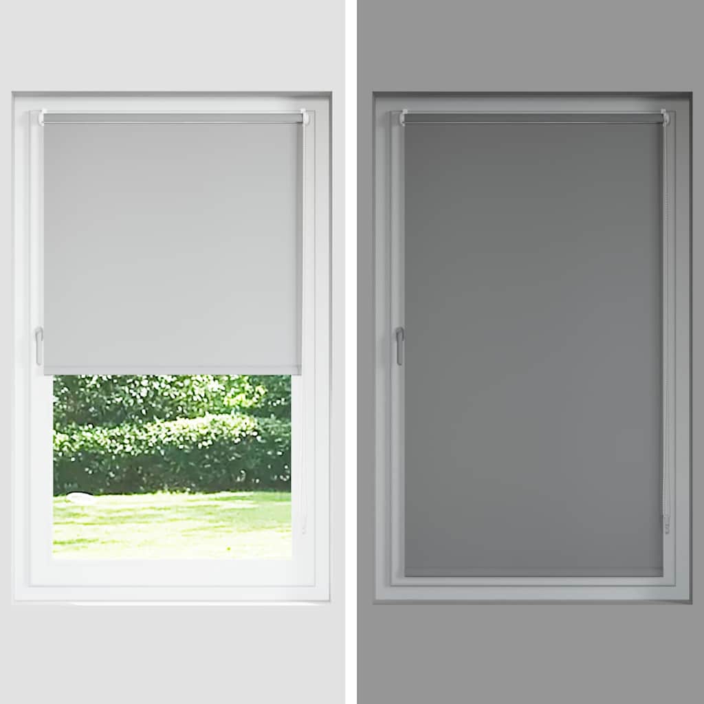 Roller Blind Blackout White 165x230 cm Fabric Width 161.6 cm Polyester