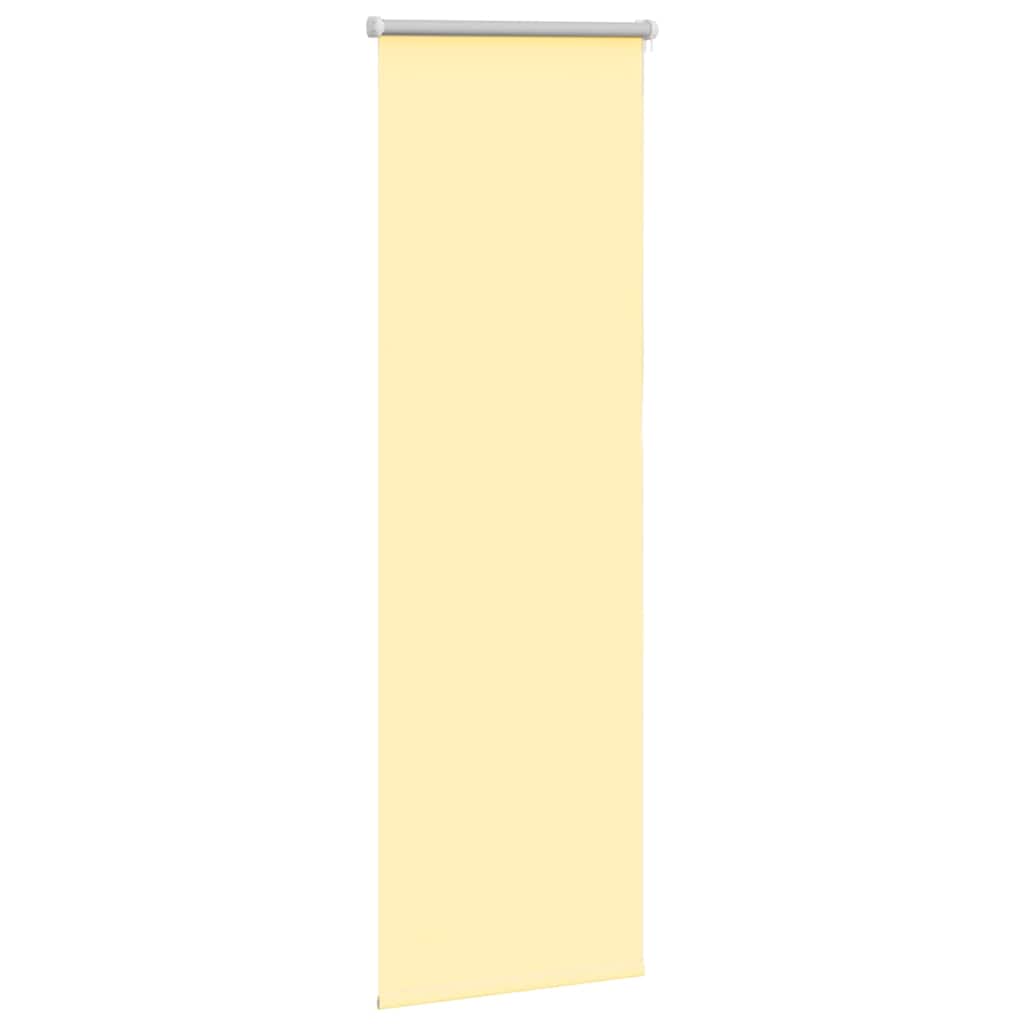 Roller Blind Blackout Yellow 40x130 cm Fabric Width 35.7 cm Polyester