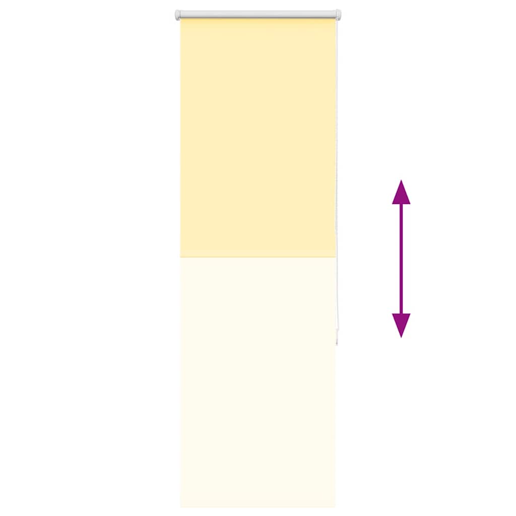 Roller Blind Blackout Yellow 40x130 cm Fabric Width 35.7 cm Polyester