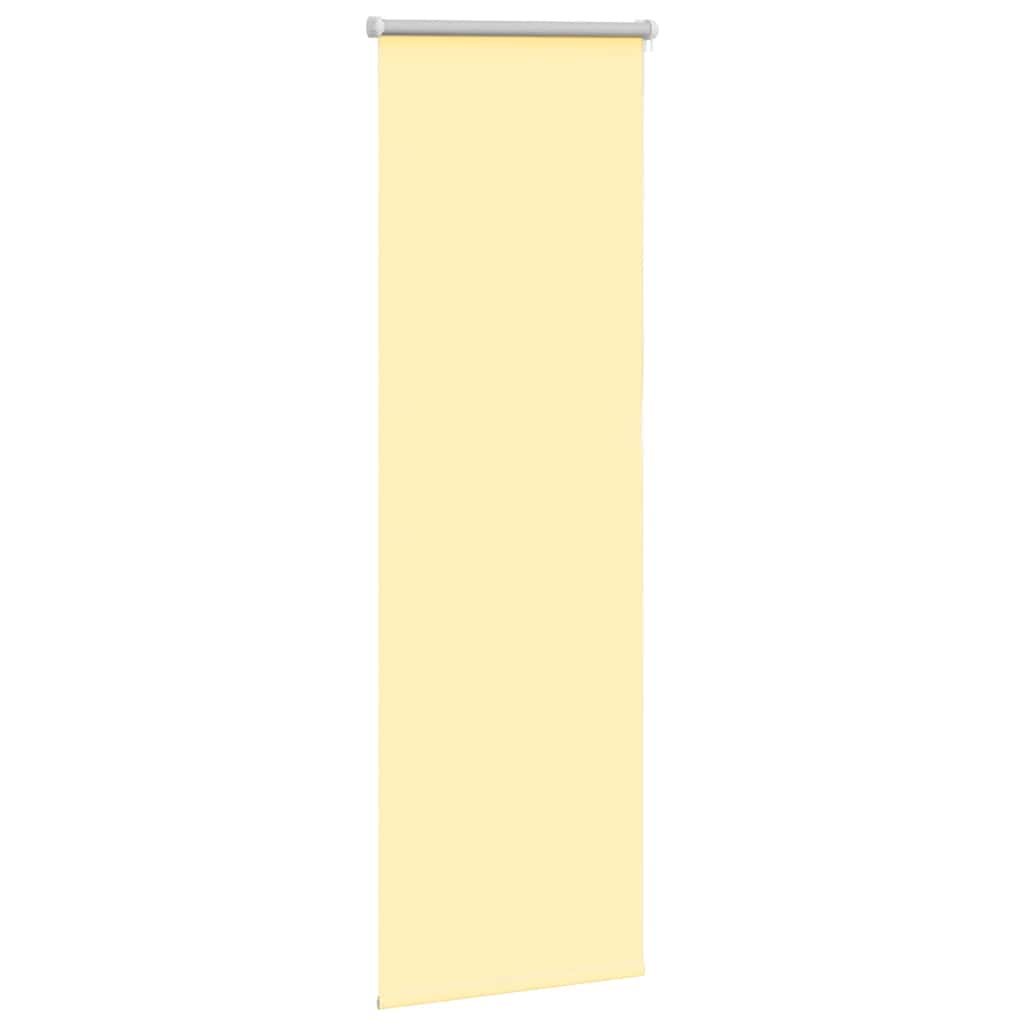Roller Blind Blackout Yellow 45x130 cm Fabric Width 40.7 cm Polyester