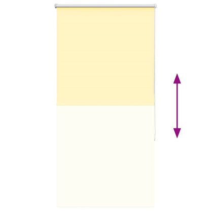 Roller Blind Blackout Yellow 70x130 cm Fabric Width 65.7 cm Polyester