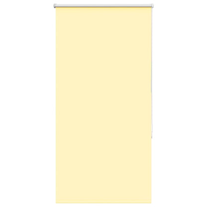 Roller Blind Blackout Yellow 85x130 cm Fabric Width 80.7 cm Polyester