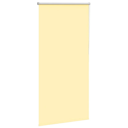 Roller Blind Blackout Yellow 85x130 cm Fabric Width 80.7 cm Polyester