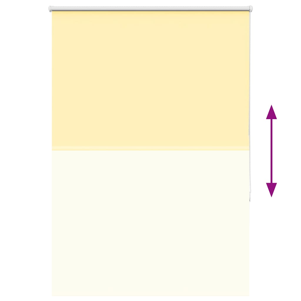 Roller Blind Blackout Yellow 115x130 cm Fabric Width 110.7 cm Polyester