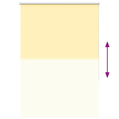 Roller Blind Blackout Yellow 115x130 cm Fabric Width 110.7 cm Polyester