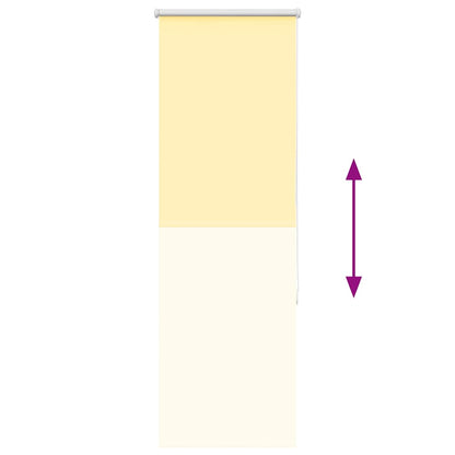 Roller Blind Blackout Yellow 40x150 cm Fabric Width 35.7 cm Polyester