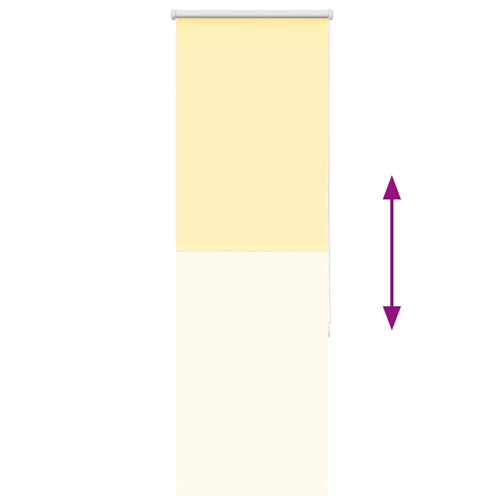 Roller Blind Blackout Yellow 45x150 cm Fabric Width 40.7 cm Polyester