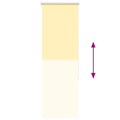 Roller Blind Blackout Yellow 45x150 cm Fabric Width 40.7 cm Polyester