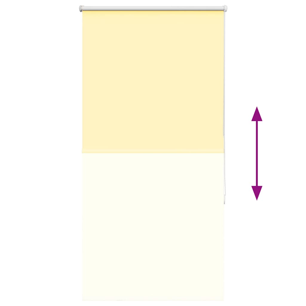 Roller Blind Blackout Yellow 70x150 cm Fabric Width 65.7 cm Polyester