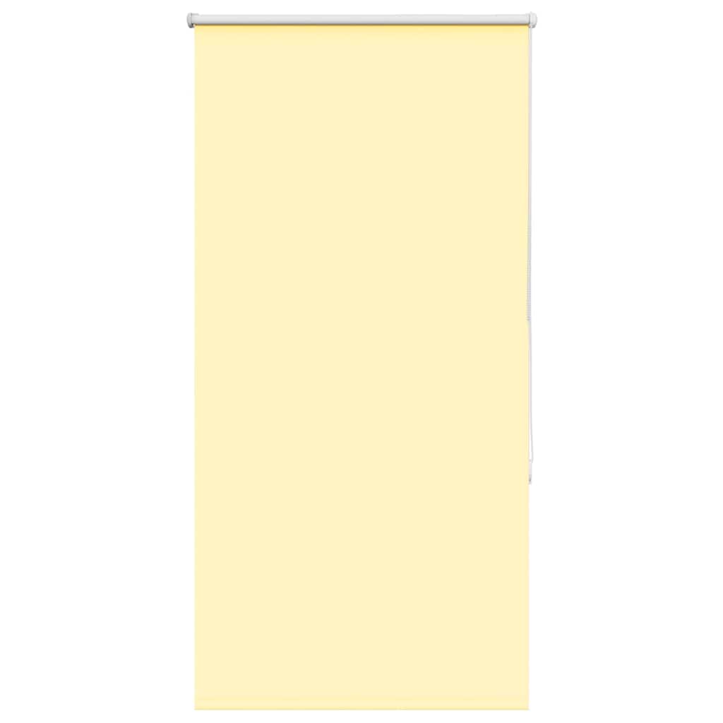 Roller Blind Blackout Yellow 75x150 cm Fabric Width 70.7 cm Polyester