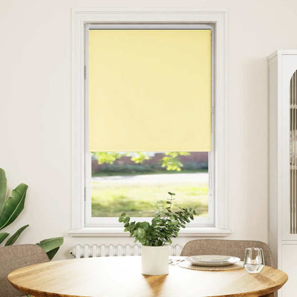 Roller Blind Blackout Yellow 75x150 cm Fabric Width 70.7 cm Polyester
