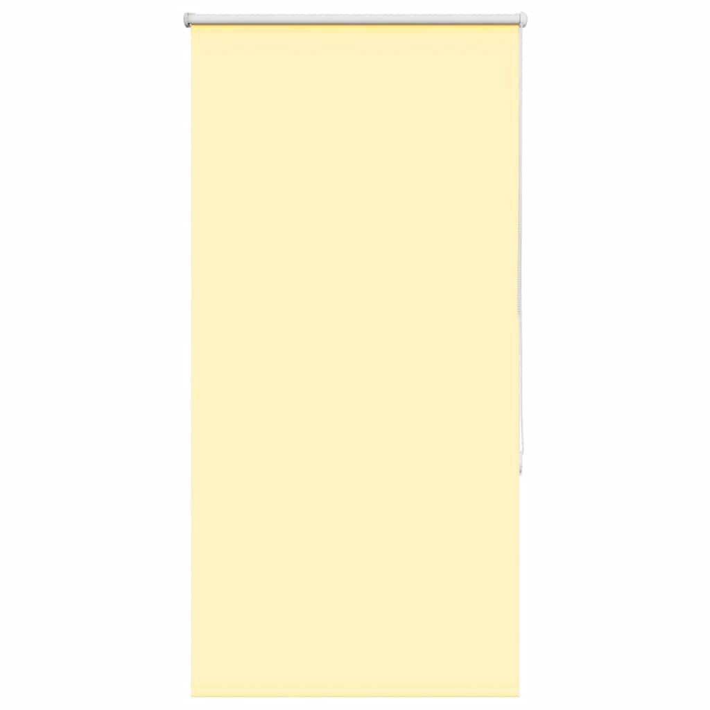 Roller Blind Blackout Yellow 85x150 cm Fabric Width 80.7 cm Polyester