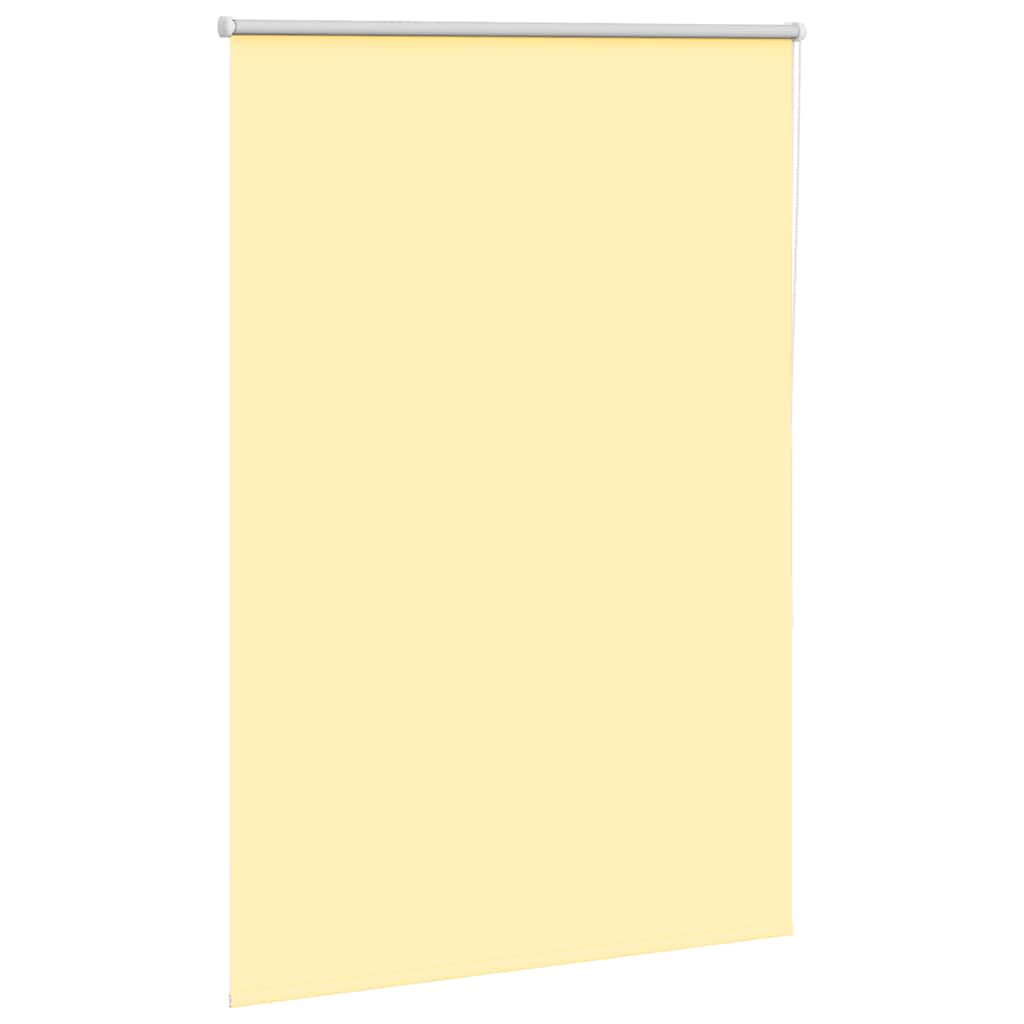 Roller Blind Blackout Yellow 95x150 cm Fabric Width 90.7 cm Polyester