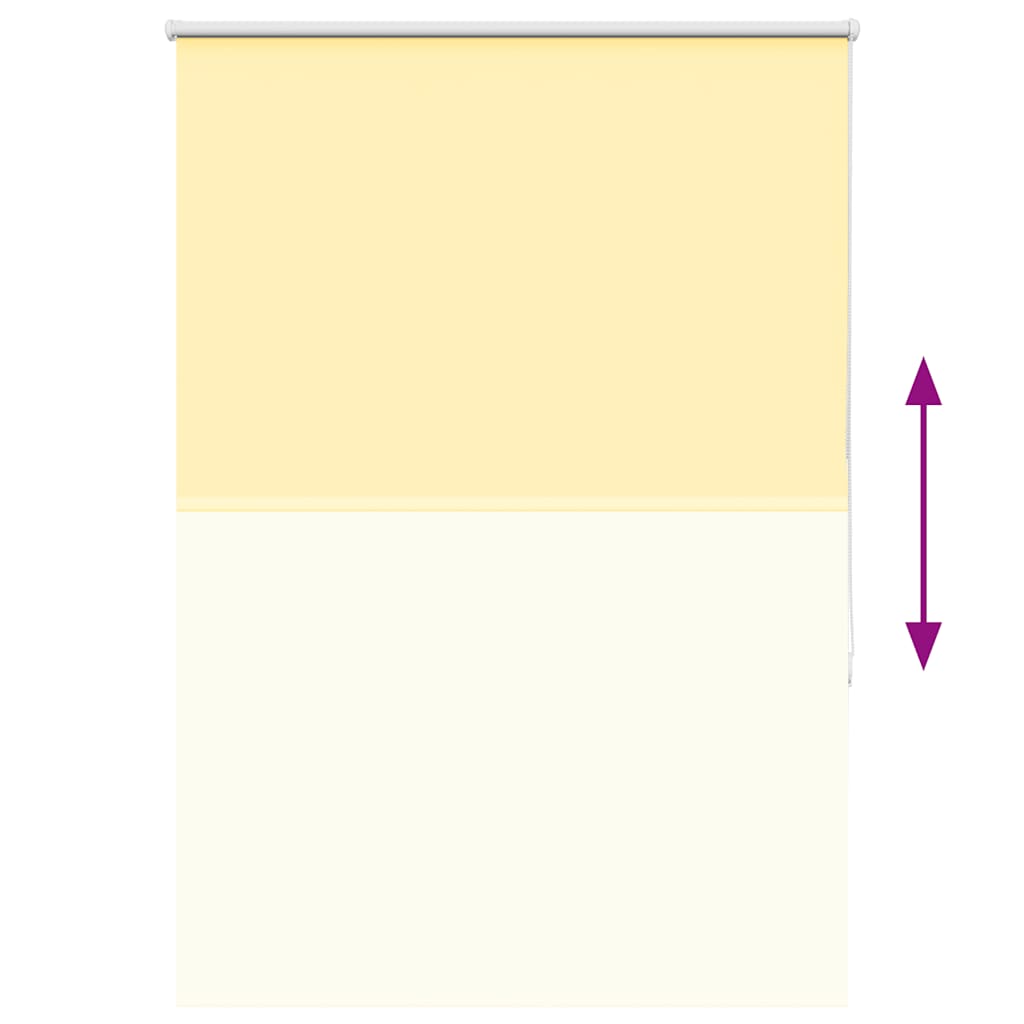 Roller Blind Blackout Yellow 105x150 cm Fabric Width 100.7 cm Polyester