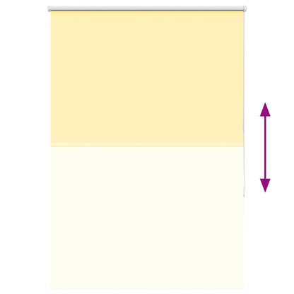 Roller Blind Blackout Yellow 105x150 cm Fabric Width 100.7 cm Polyester