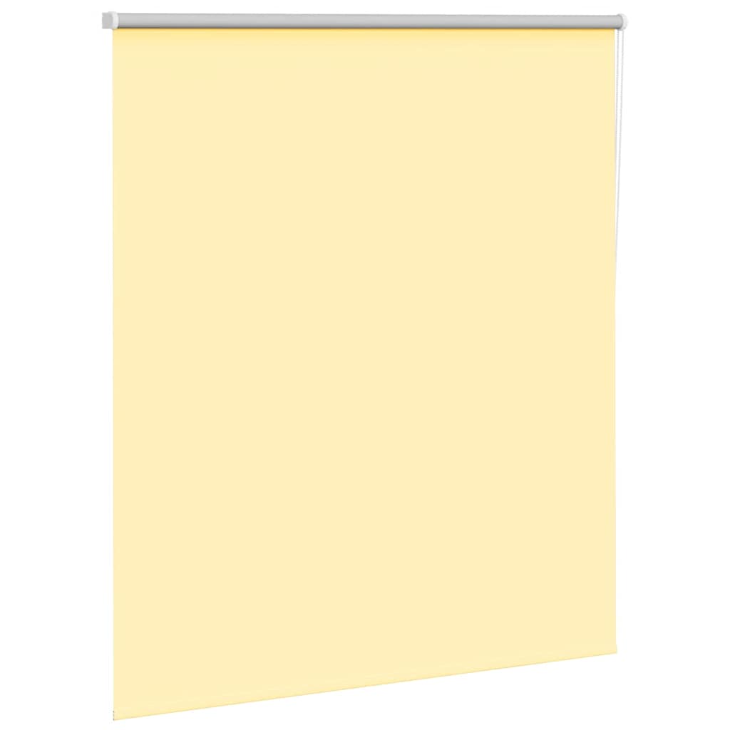 Roller Blind Blackout Yellow 135x150 cm Fabric Width 131.6 cm Polyester