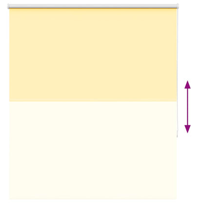 Roller Blind Blackout Yellow 135x150 cm Fabric Width 131.6 cm Polyester