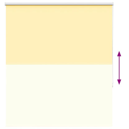 Roller Blind Blackout Yellow 140x150 cm Fabric Width 136.6 cm Polyester