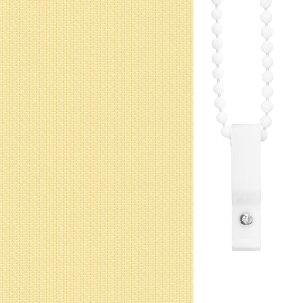 Roller Blind Blackout Yellow 140x150 cm Fabric Width 136.6 cm Polyester