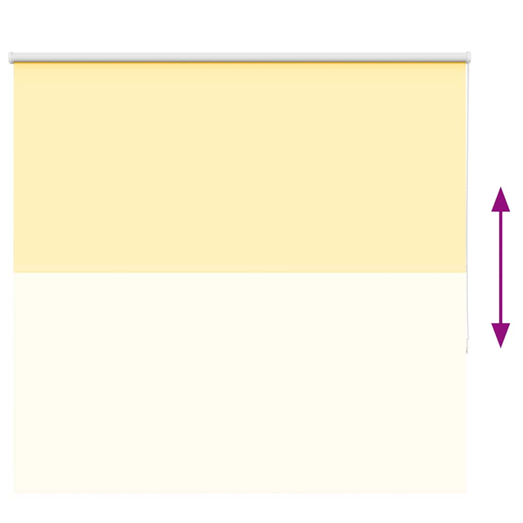 Roller Blind Blackout Yellow 160x150 cm Fabric Width 156.6 cm Polyester