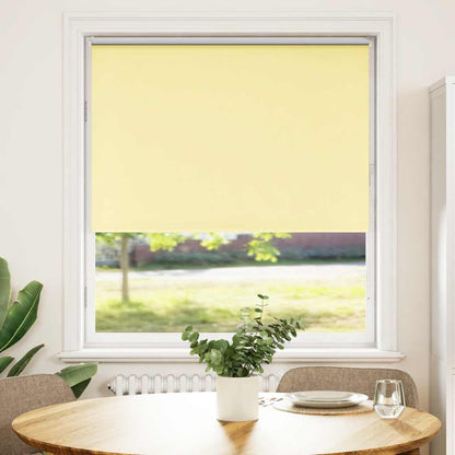 Roller Blind Blackout Yellow 90x175 cm Fabric Width 85.7 cm Polyester