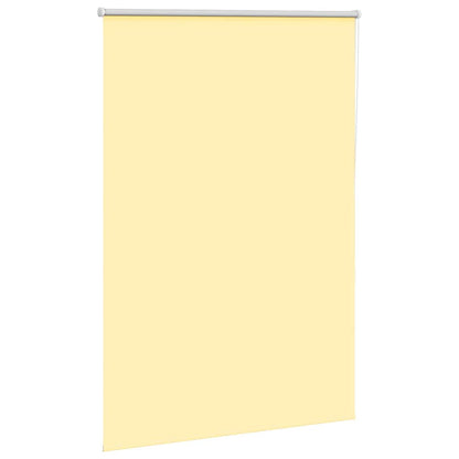 Roller Blind Blackout Yellow 100x175 cm Fabric Width 95.7 cm Polyester